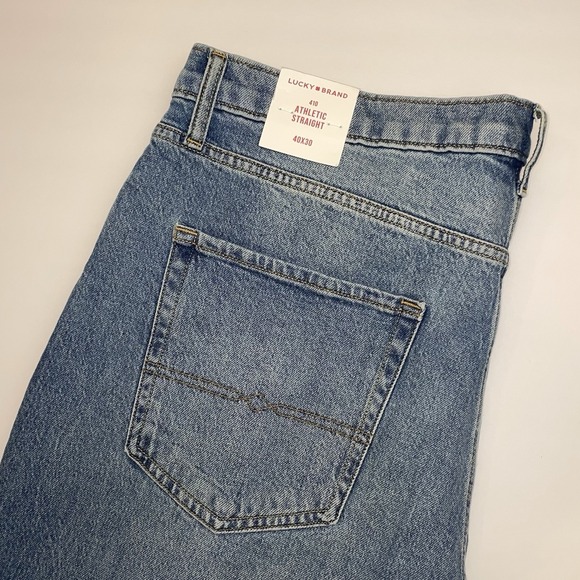 Lucky Brand Other - NEW Lucky Brand 410 Athletic Straight Jeans Men's 40x30(31"L) Advanced Stretch‎